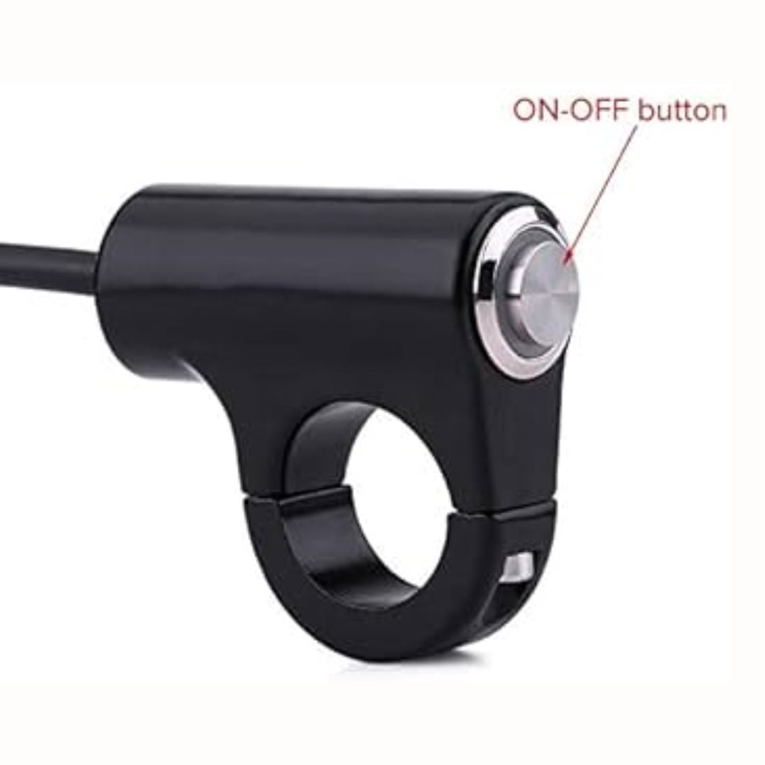 12V 10A CNC Handlebar Switch with ONOFF Button & Indicator Light – Model B
