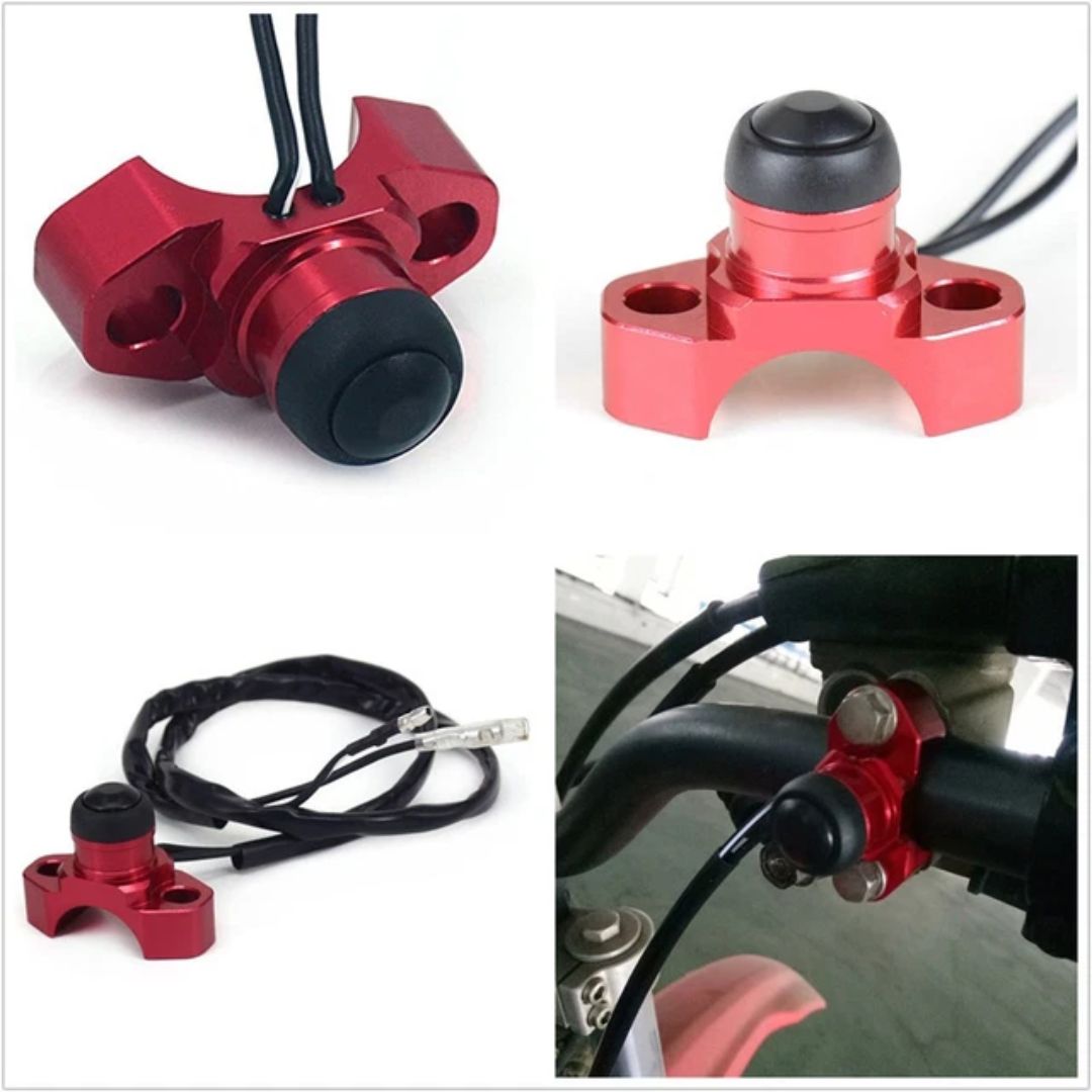 Motorcycle CNC Universal Start/Kill Switch – Engine ON/OFF Button for Honda, Yamaha, KTM, Suzuki, Kawasaki