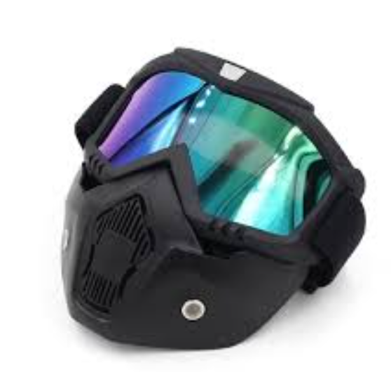Detachable Face Mask – Separate Goggles – Adjustable Strap – Dust Proof