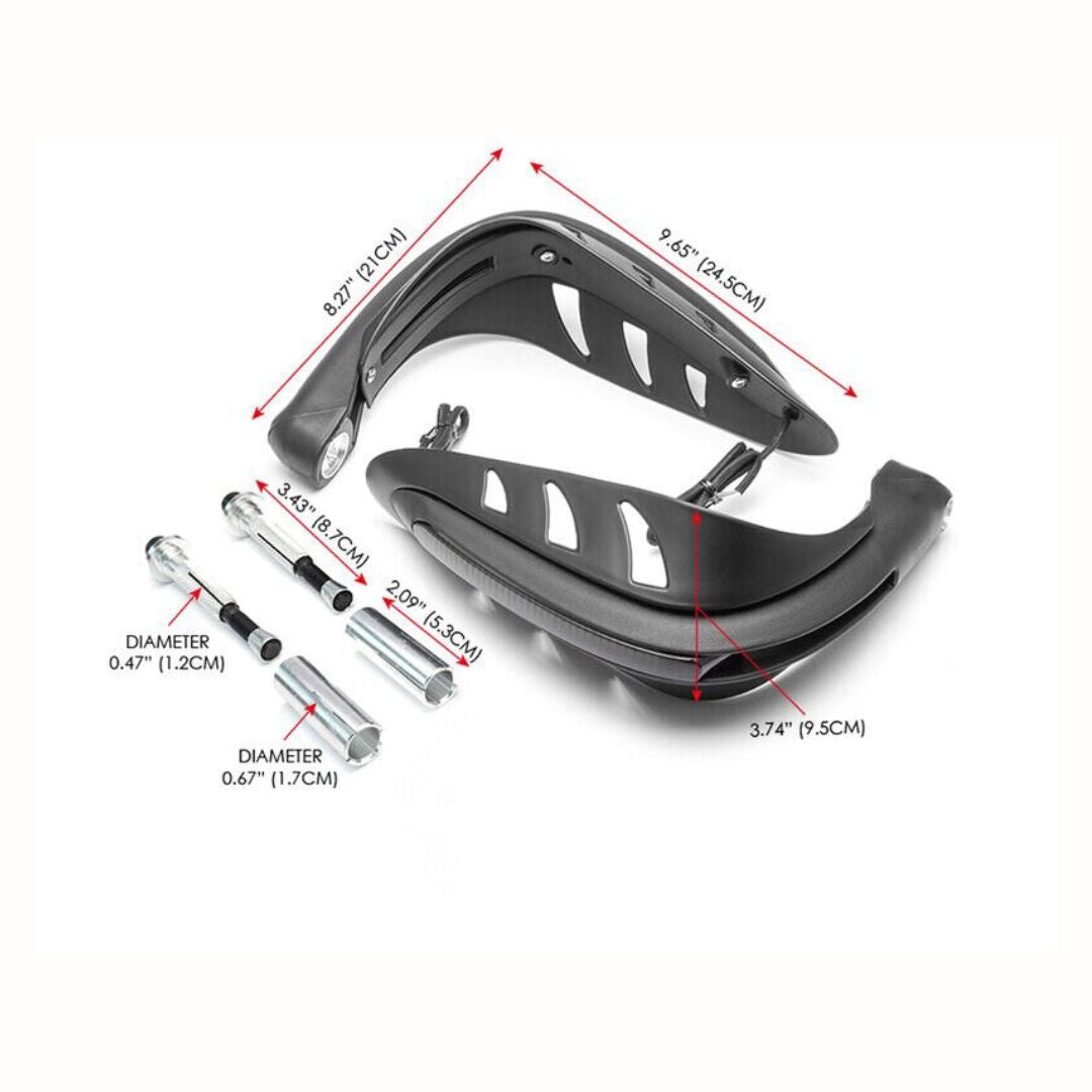 Universal LED Hand Guards for Motorcycles – Fits Yamaha, Honda, Suzuki