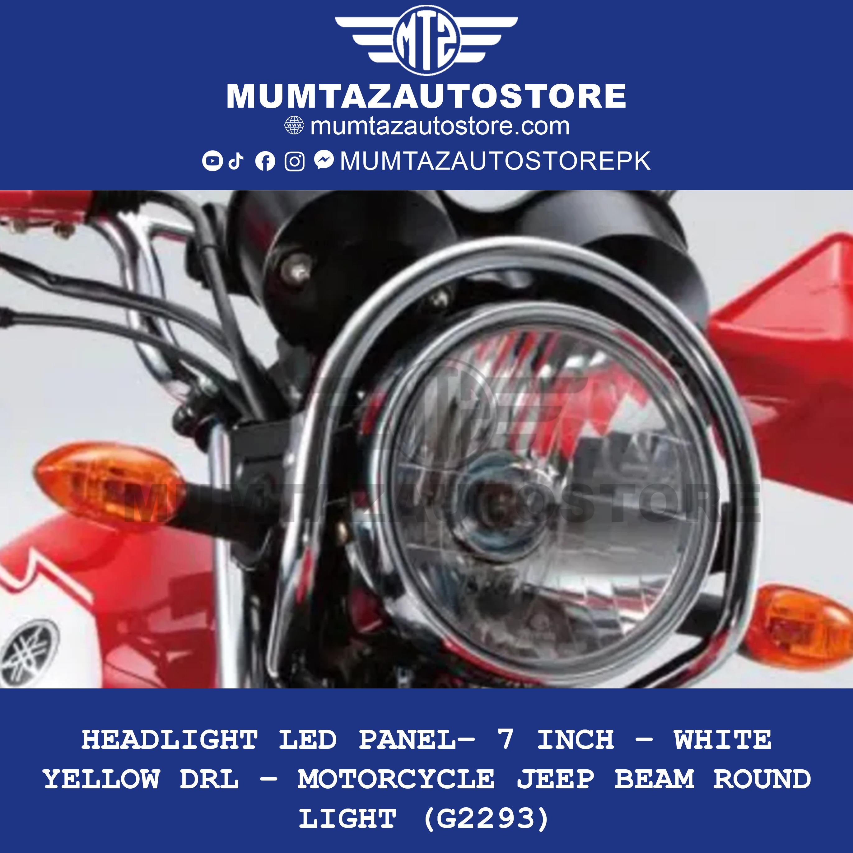 Headlight Ring Guard – Yamaha YBR G – YBZ – Suzuki GS 150 SE