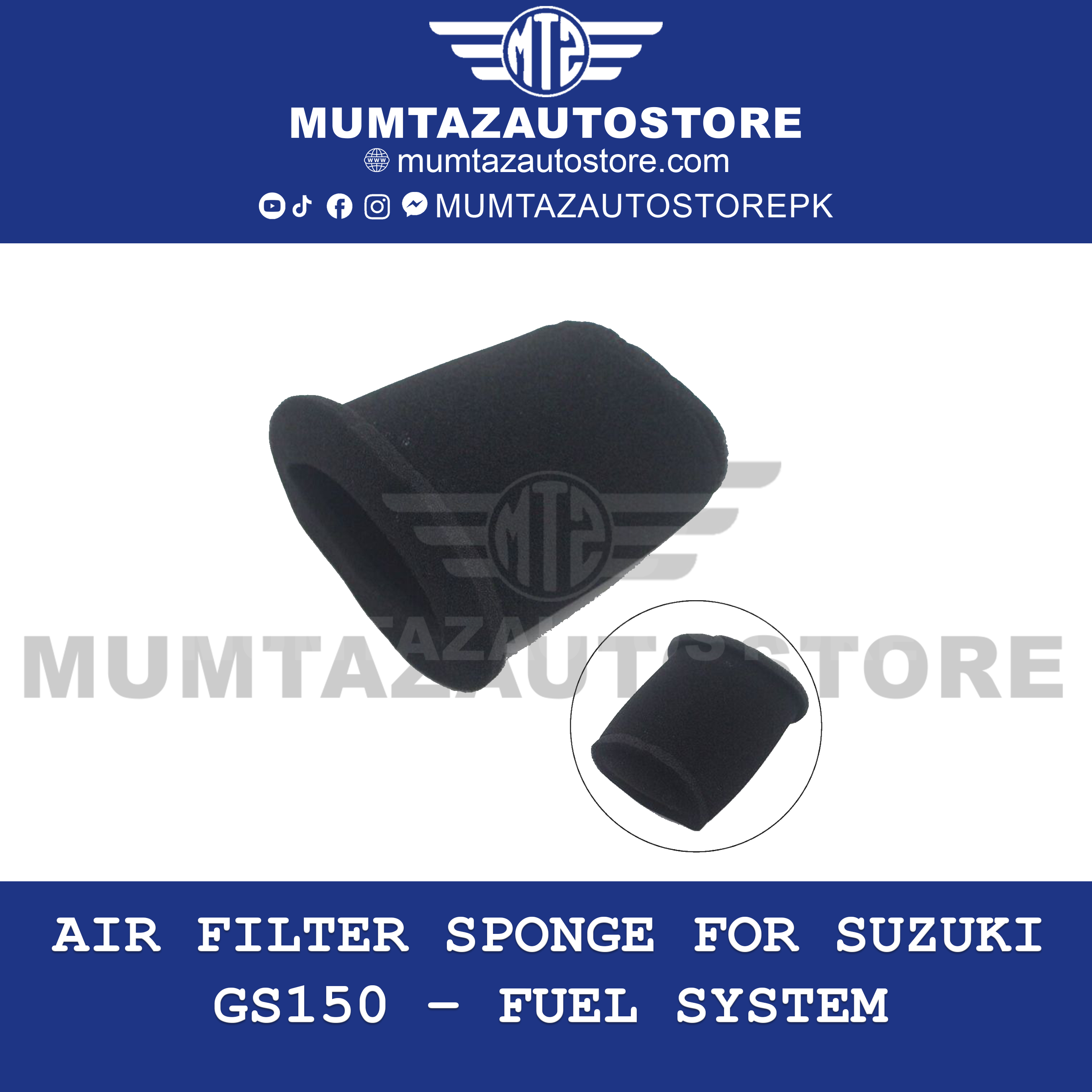 Air Filter Sponge for Suzuki GS150 – Fuel System Accessory