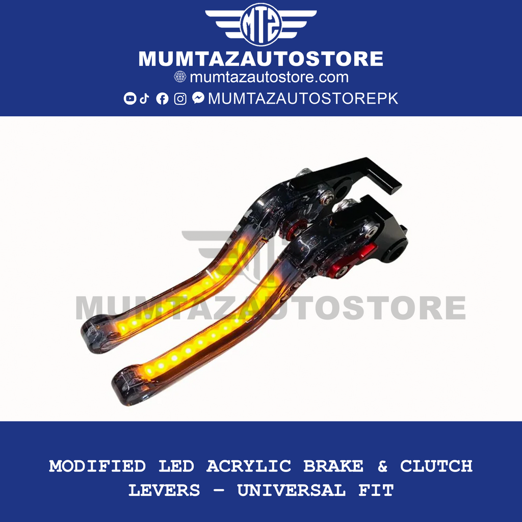 Modified LED Acrylic Brake & Clutch Levers – Universal Fit