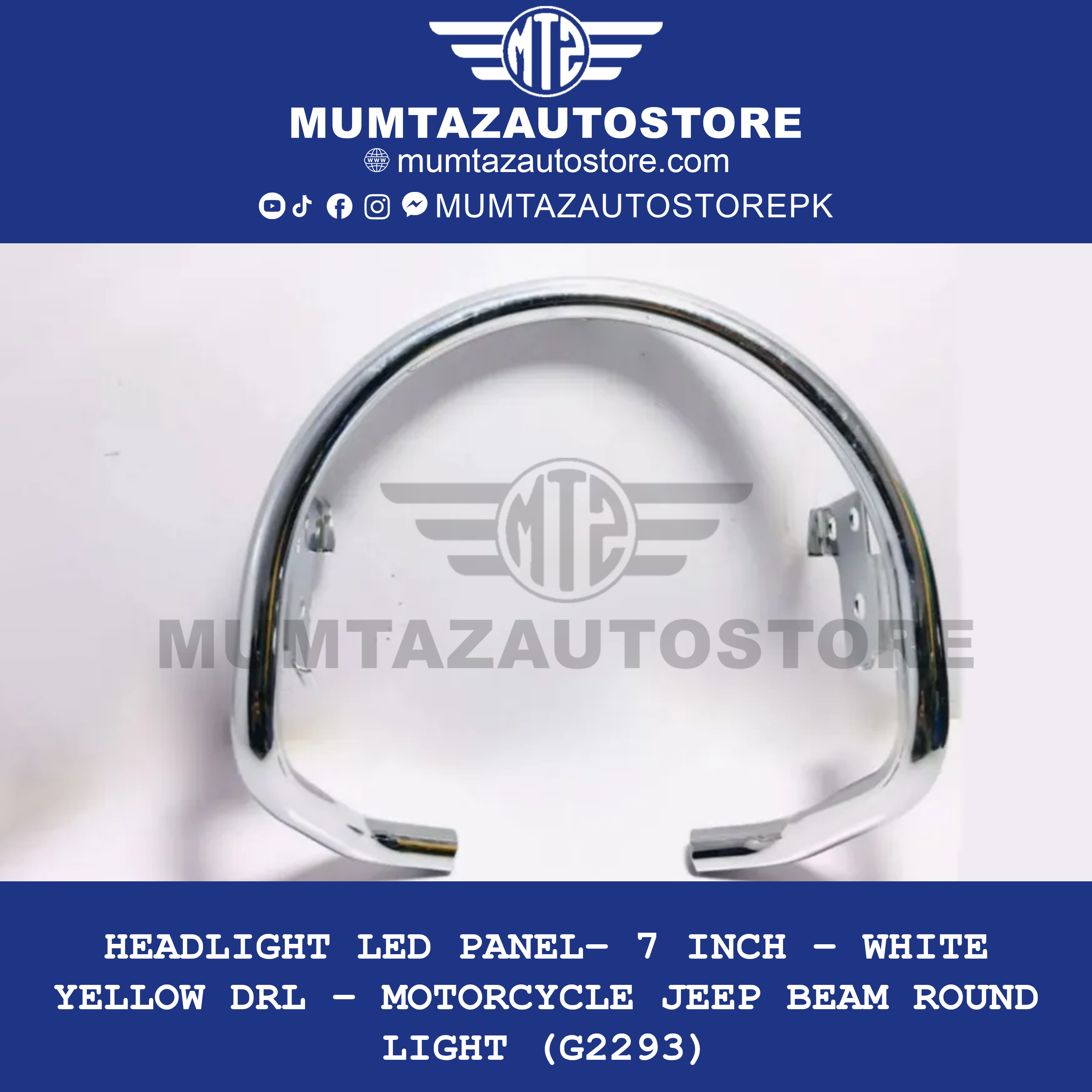 Headlight Ring Guard – Yamaha YBR G – YBZ – Suzuki GS 150 SE