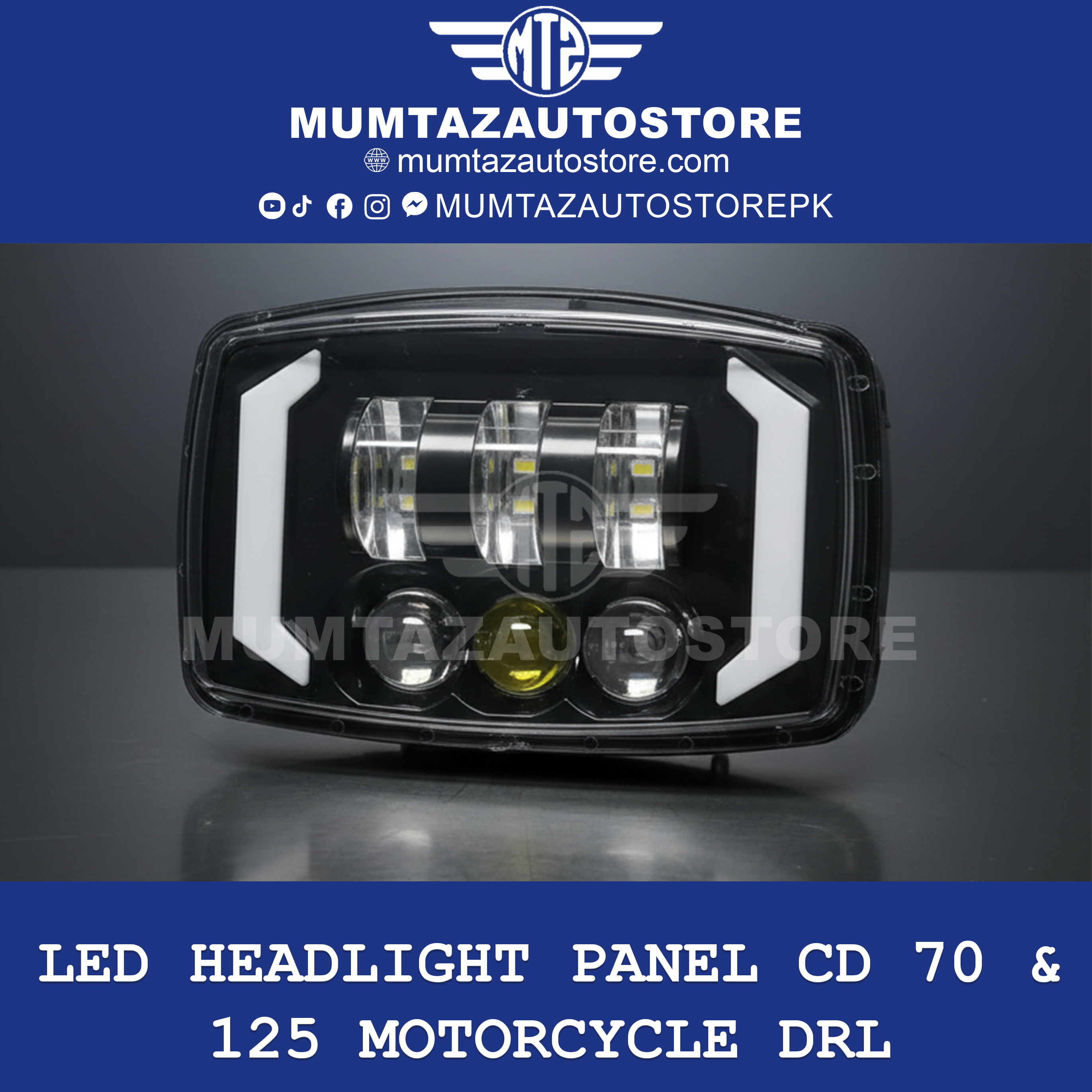 Led HeadLight Panel CD 70 & 125 Motorcycle DRL