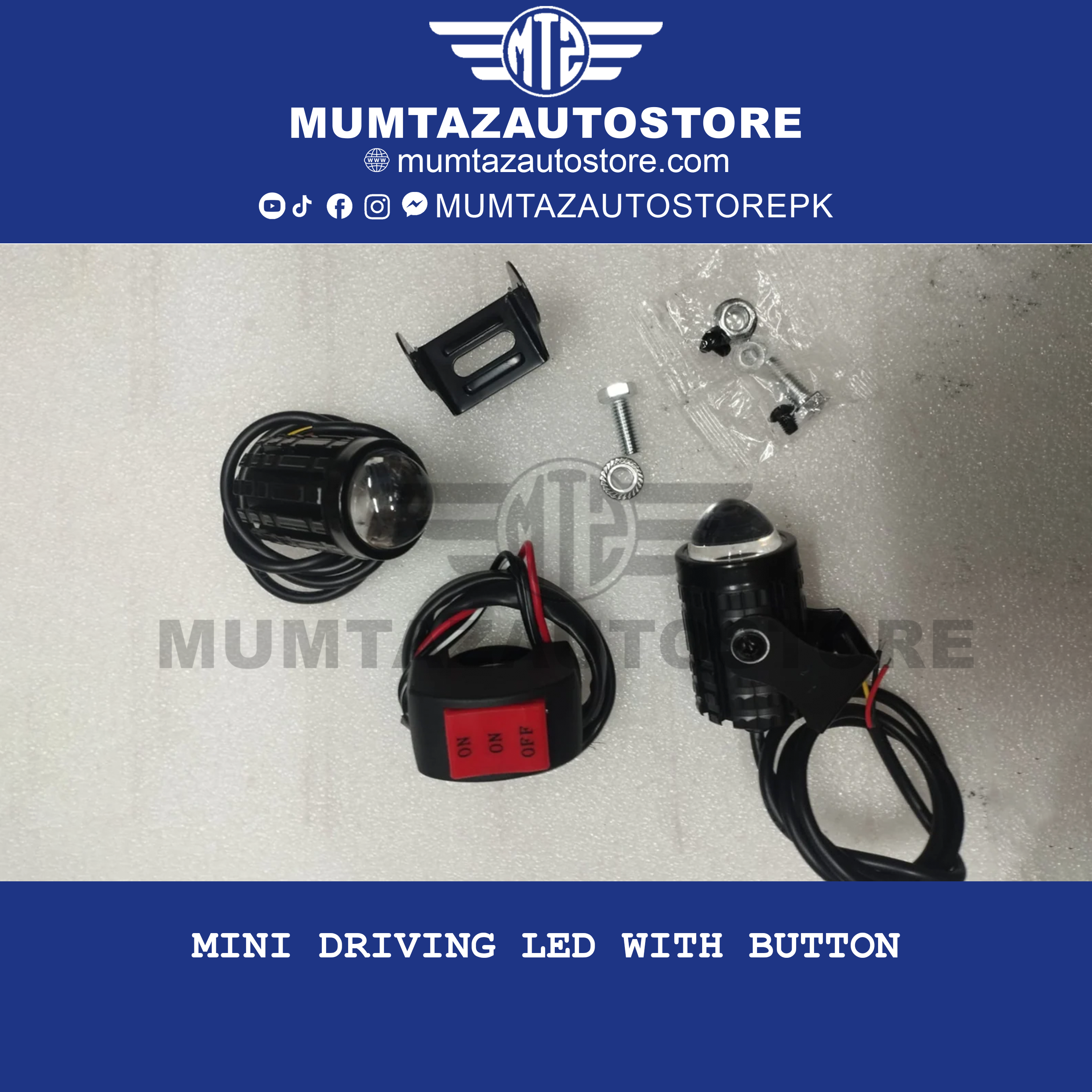 Mini Driving Led with button
