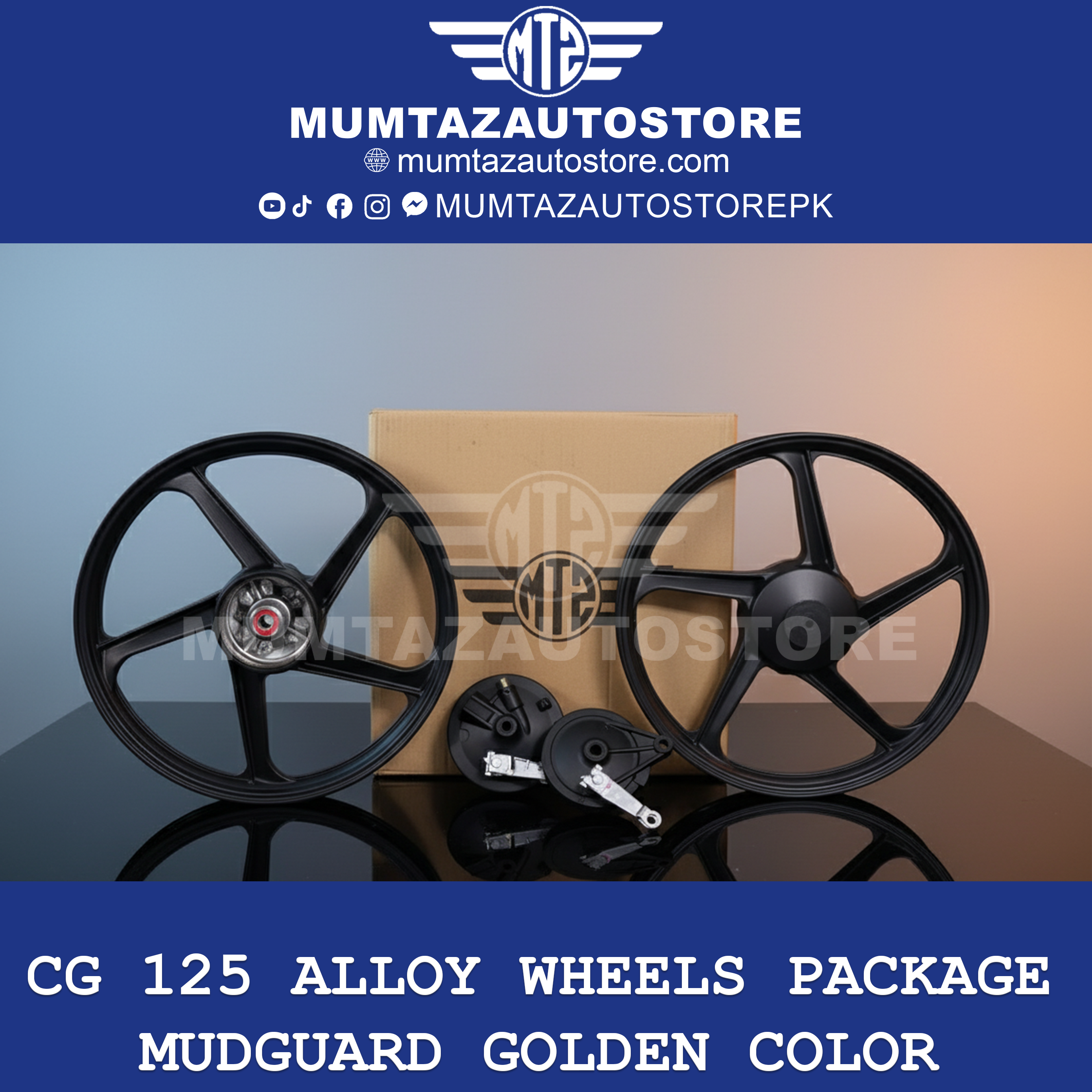 CG 125 Alloy Wheels Package