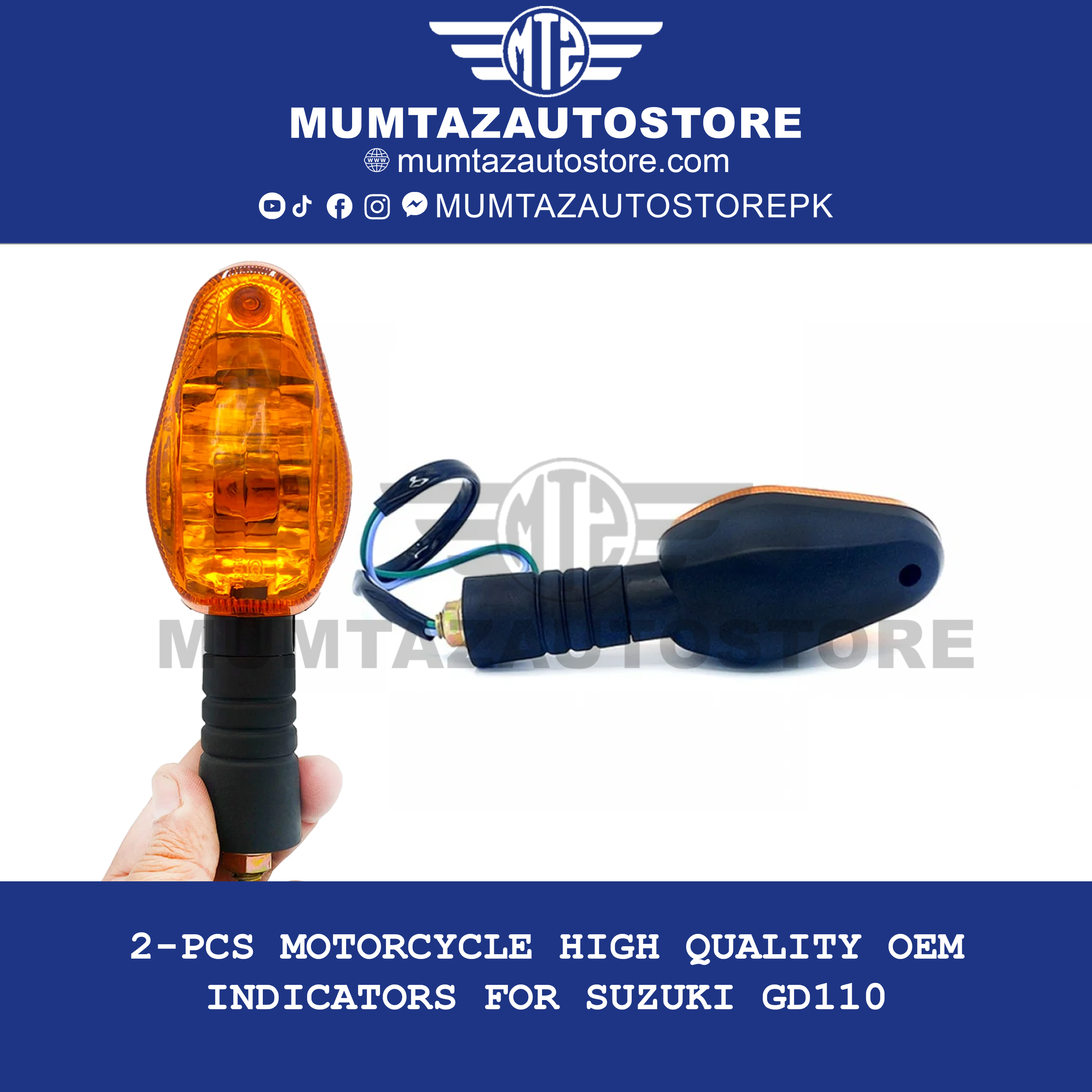 2-PCS Motorcycle High Quality OEM Indicators for Suzuki GD110