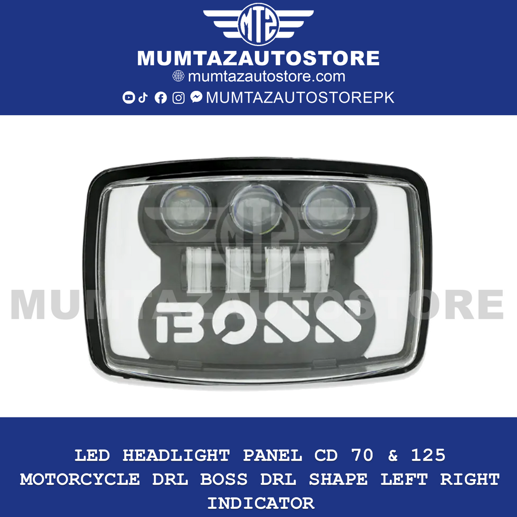 Led HeadLight Panel CD 70 & 125 Motorcycle DRL Boss DRL Shape Left Right Indicator