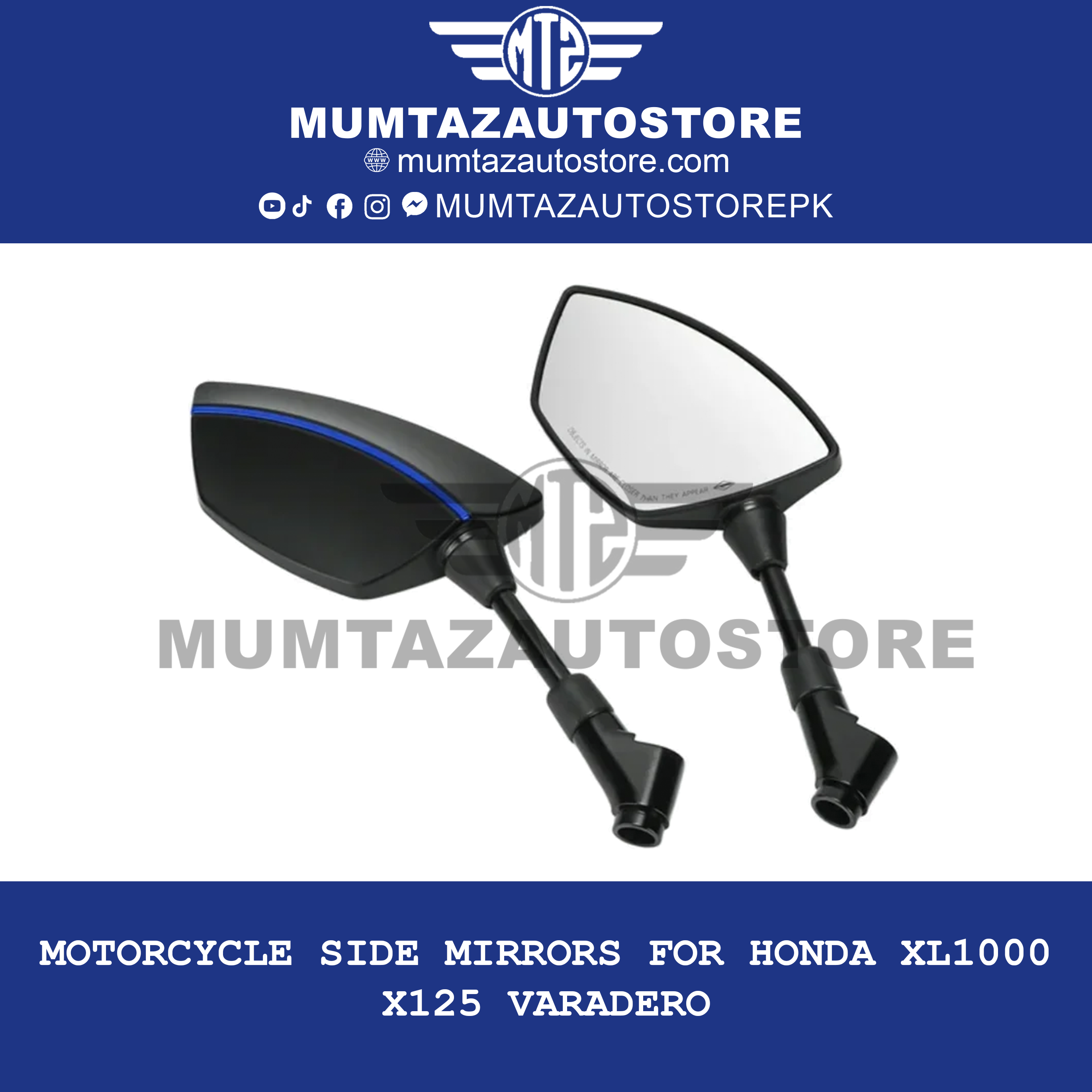 Motorcycle Side Mirrors for Honda XL1000 / X125 Varadero