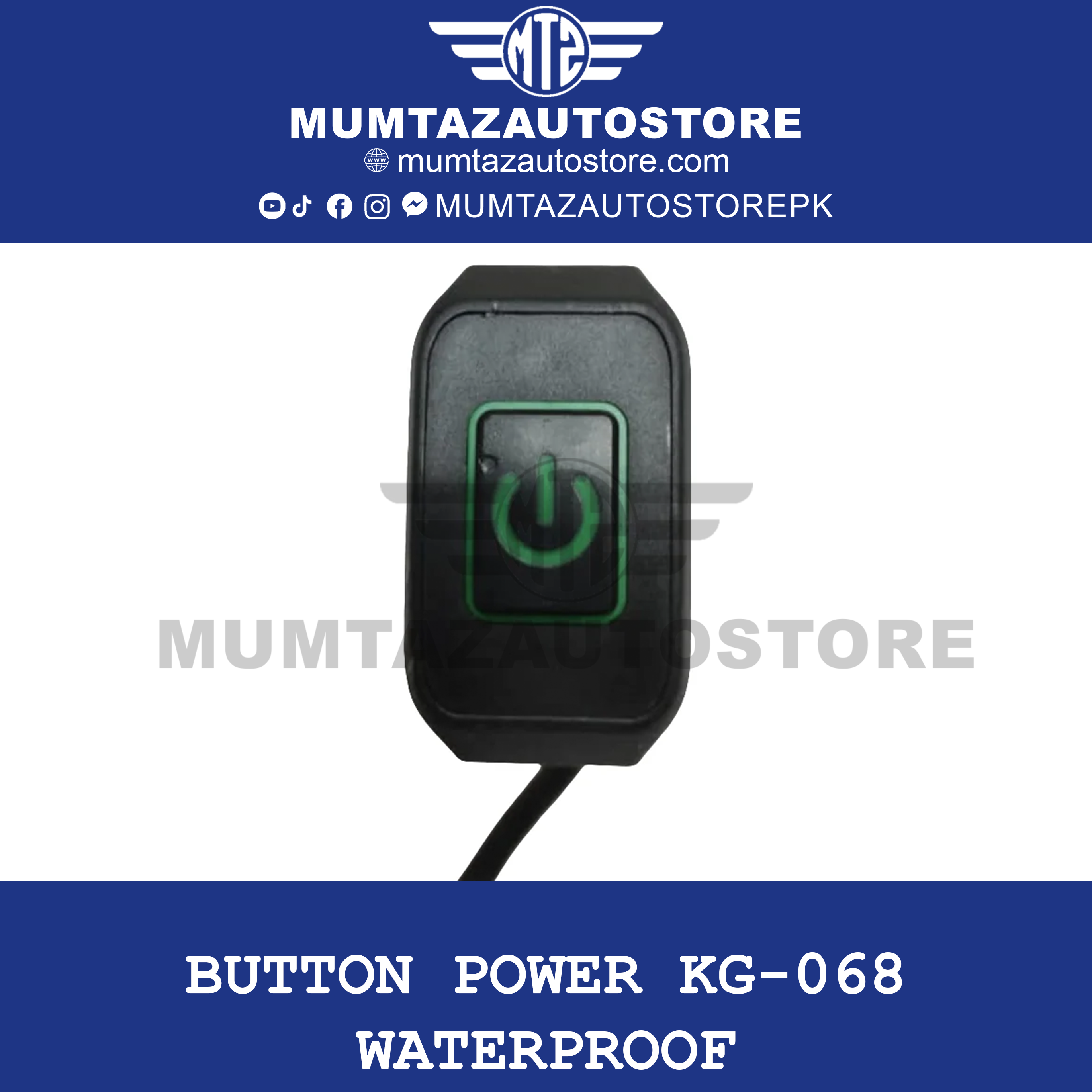 Button power KG-068 waterproof