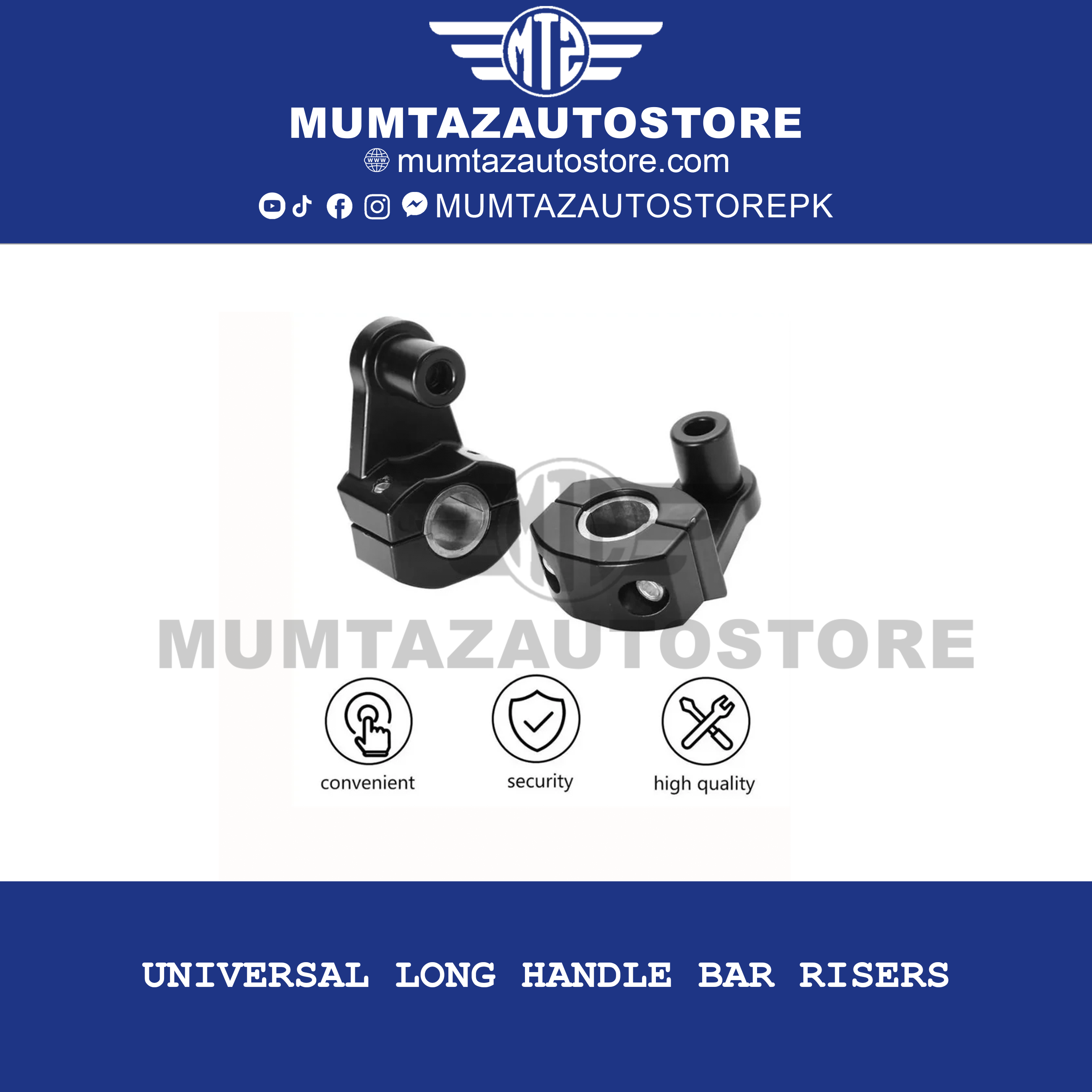 Universal Long Handle Bar Risers