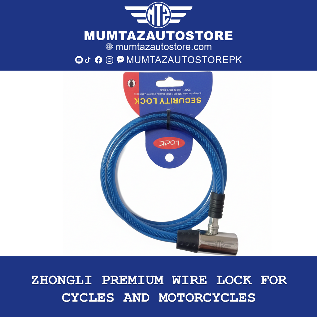 Zhongli Premium Wire Lock for Cycles and Motorcycles