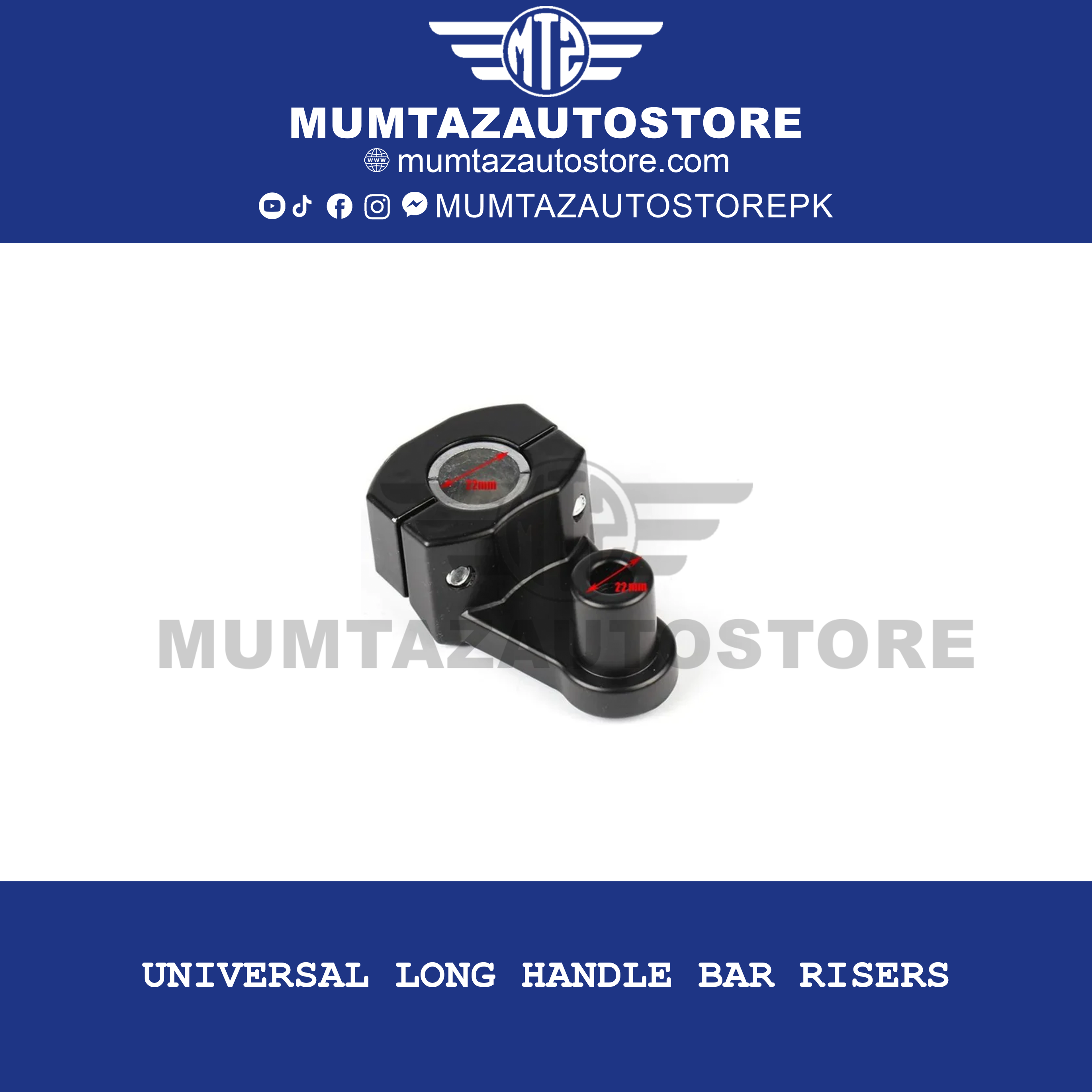 Universal Long Handle Bar Risers