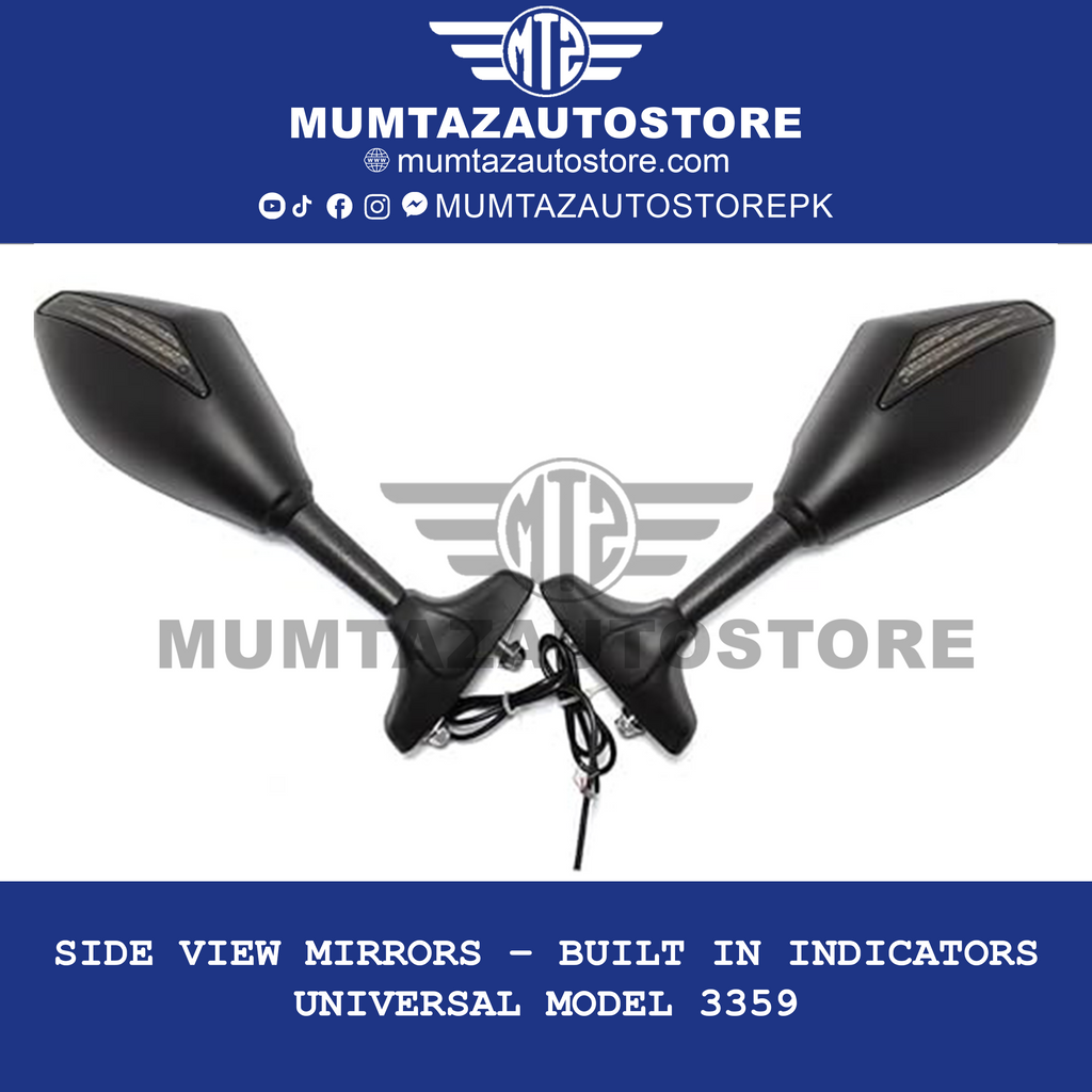 Side View Mirrors – Built In Indicators  Universal Model 3359