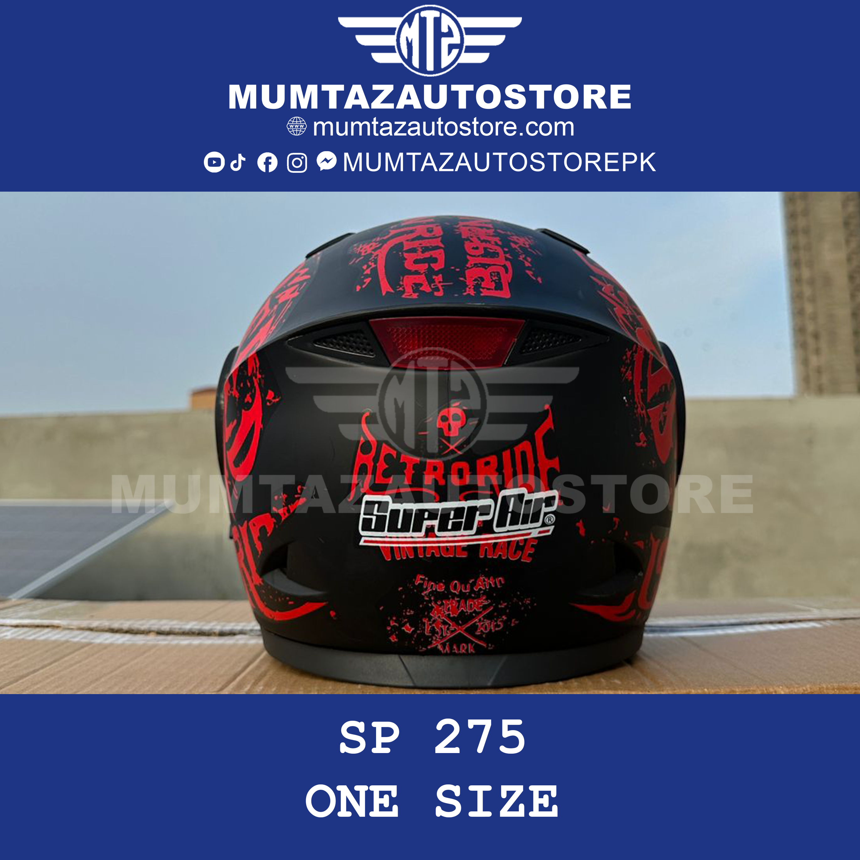 Helmet Super Air (SP-275) 3 in 1 Flip Up - Elevate Your Ride in Style