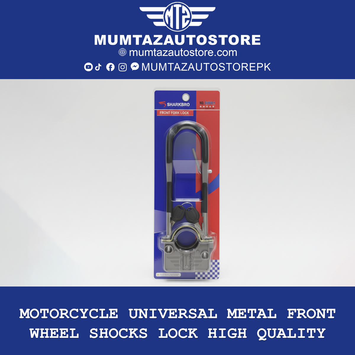 Motorcycle Universal Metal Front Wheel Shocks Lock High Quality ...