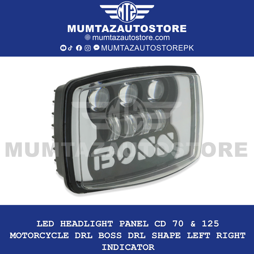 Led HeadLight Panel CD 70 & 125 Motorcycle DRL Boss DRL Shape Left Right Indicator