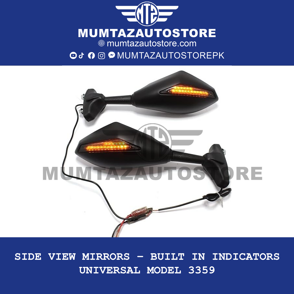 Side View Mirrors – Built In Indicators  Universal Model 3359