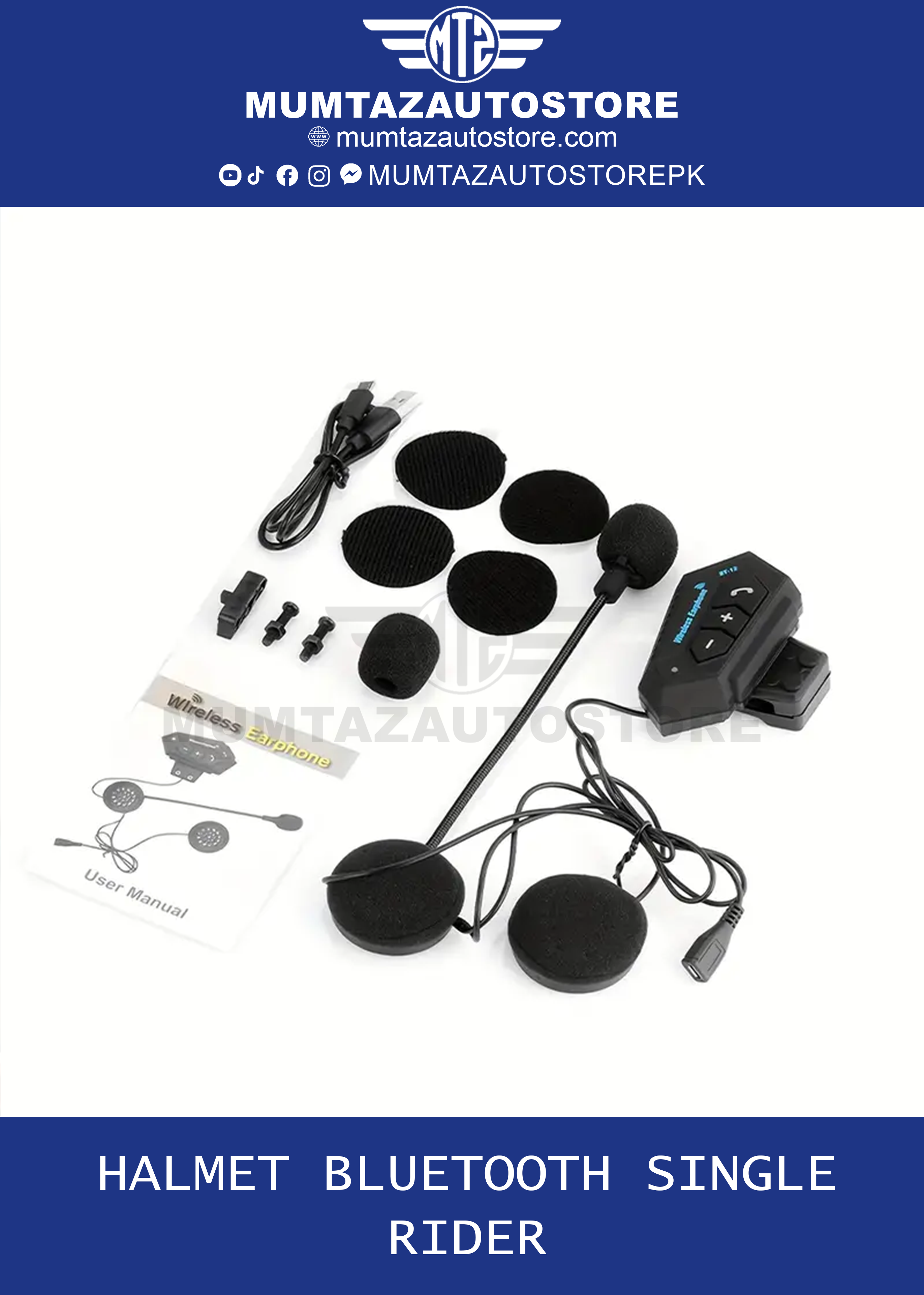 Halmet Bluetooth single Rider