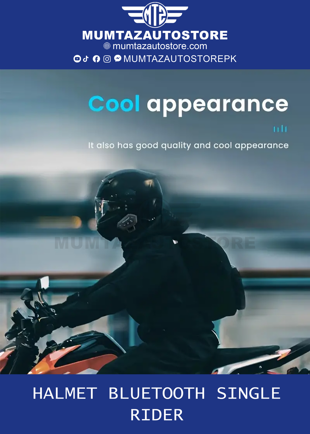 Halmet Bluetooth single Rider