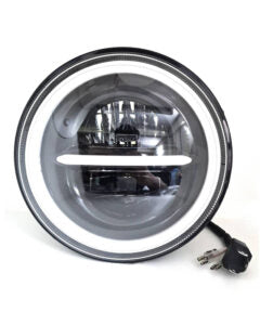 Headlight LED Panel  7 Inch – White Yellow DRL – Motorcycle Jeep Beam Round Light (G1578)