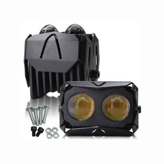1 Pair D17 Projector Lights – Laser LED Headlights for Cars & Bikes