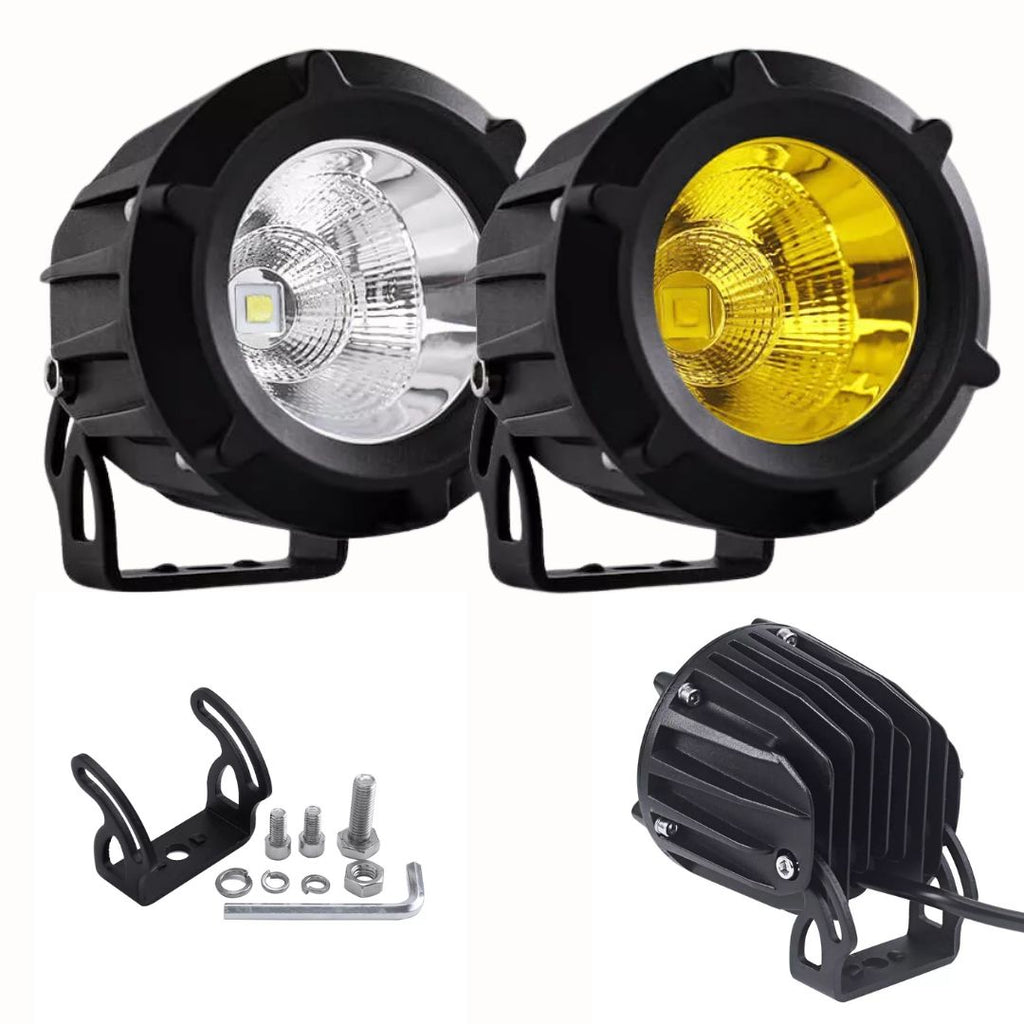 Dual Color Small LED Driving Light – | 30W CREE LED | Waterproof IP68 Pair of 2