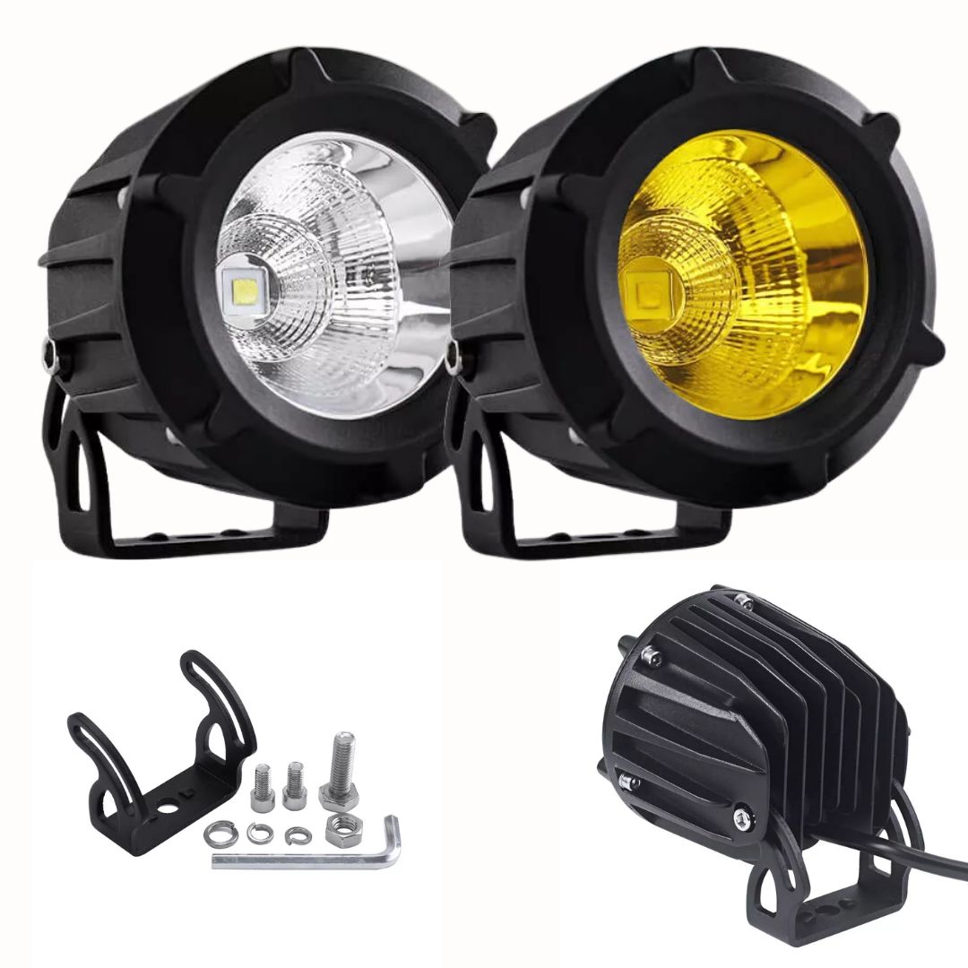 Dual Color Small LED Driving Light – | 30W CREE LED | Waterproof IP68 Pair of 2