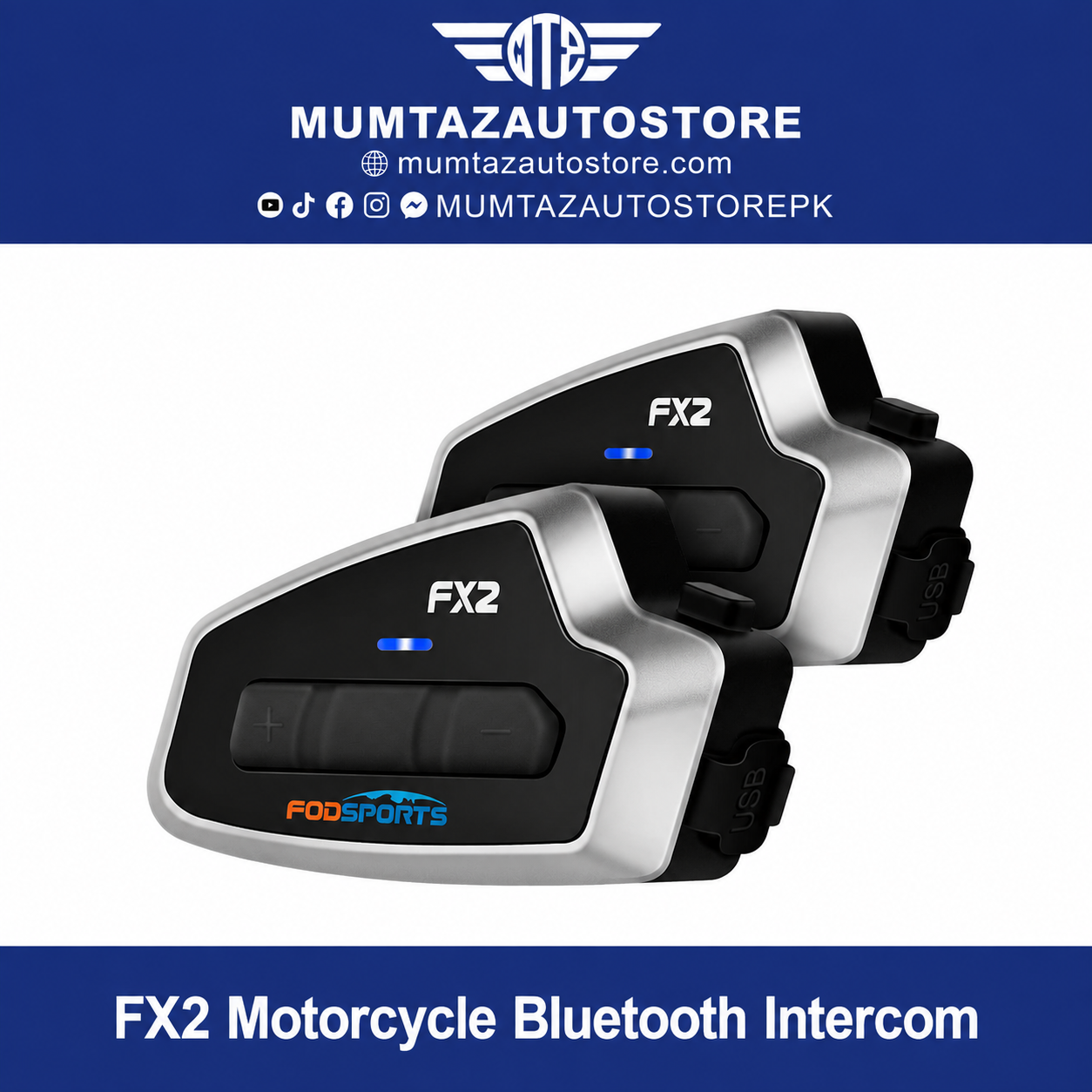 FX2 Motorcycle Bluetooth Intercom