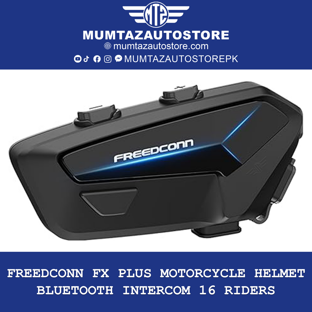 FreedConnFXPlusmotorcyclehelmetBluetoothheadsetinstalledonhelmet