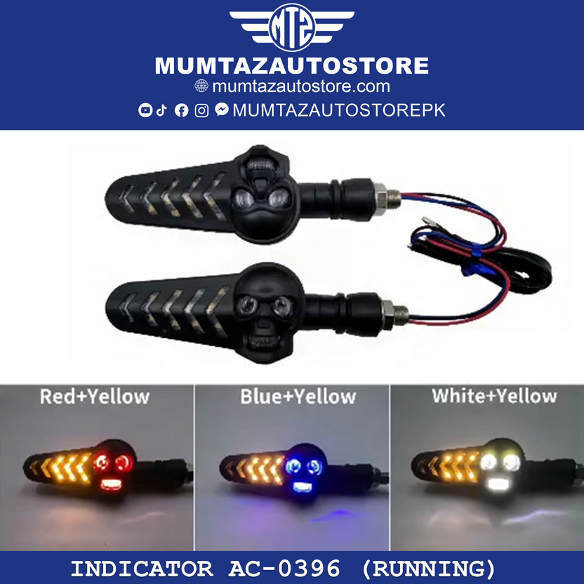 Motorcycle Indicator Running Light | LED Turn Signal DRL Universal ...