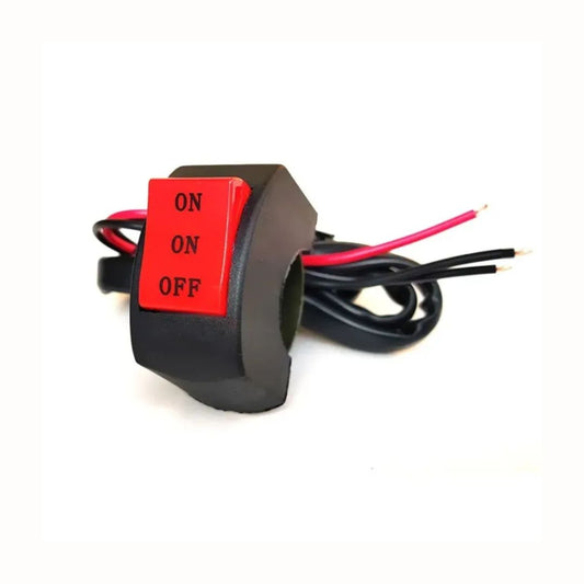 Motorbike Handlebar 3-Line Switch Button for Spot Lights & Driving Lights