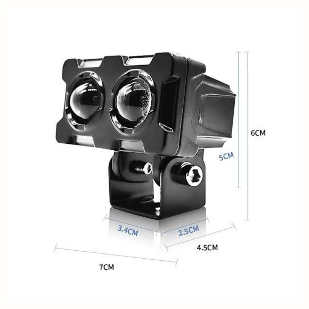 NS Eye Auxiliary Projector Fog Light – Dual Color & Flashing | Waterproof | Universal Fit