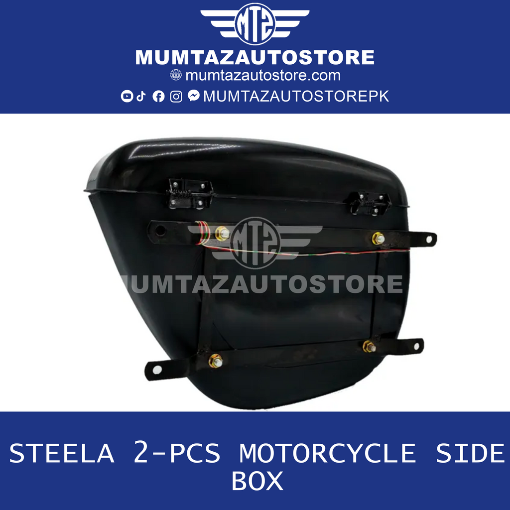 STEELA 2-pcs Motorcycle Side Box " Tourist Box