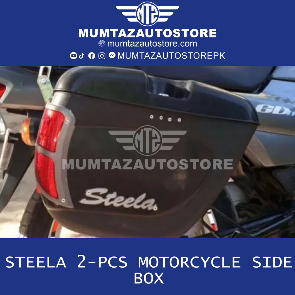 STEELA 2-pcs Motorcycle Side Box " Tourist Box