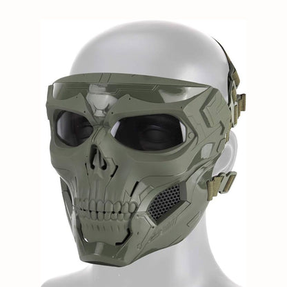 Skull Face Mask with Reinforced Goggles – Windproof Helmet for Outdoor & Tactical Riding