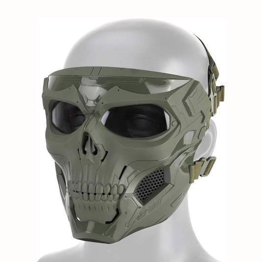 Skull Face Mask with Reinforced Goggles – Windproof Helmet for Outdoor & Tactical Riding