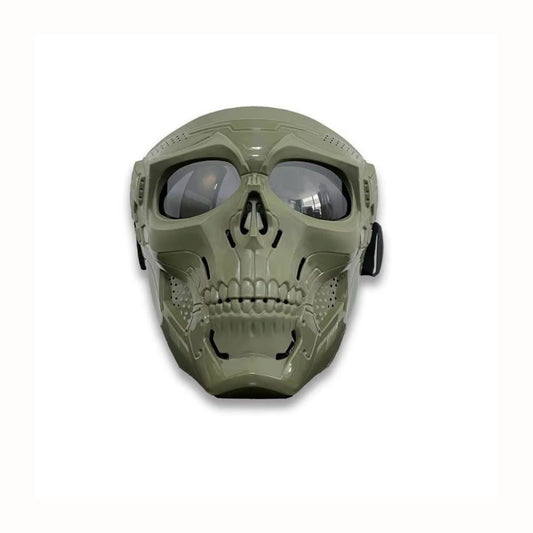 Skull Face Mask with Reinforced Goggles – Windproof Helmet for Outdoor & Tactical Riding
