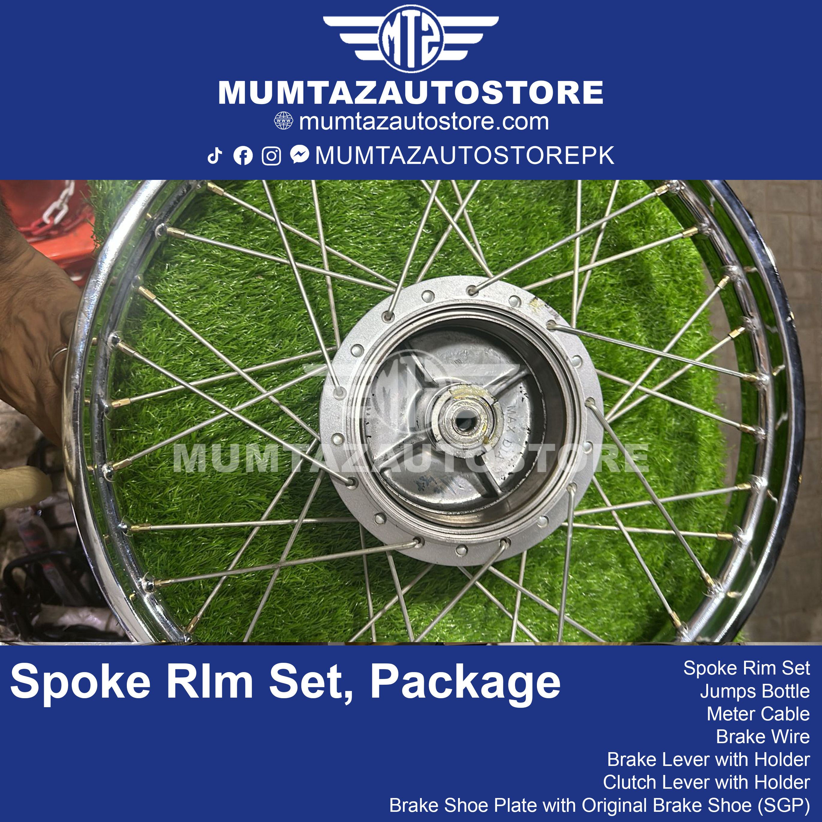 Spoke Rim Set, Jumps Bottle, Meter Cable & More - Slightly Used SGP Original Motorcycle Parts Bundle – 2025