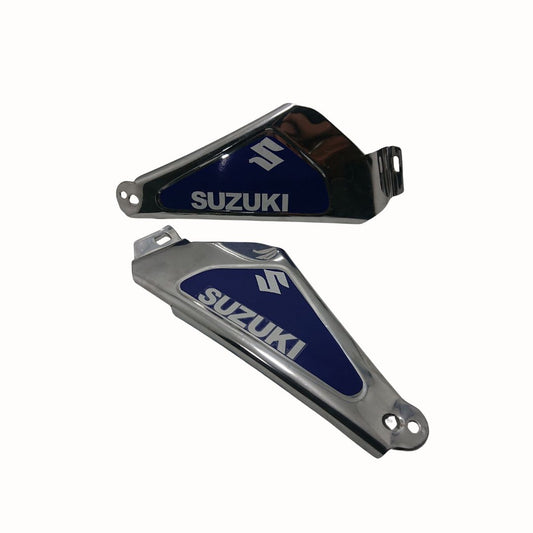 Steel Footrest Plates for Suzuki GS 150 – Fancy Design, Good Quality – Made in Pakistan