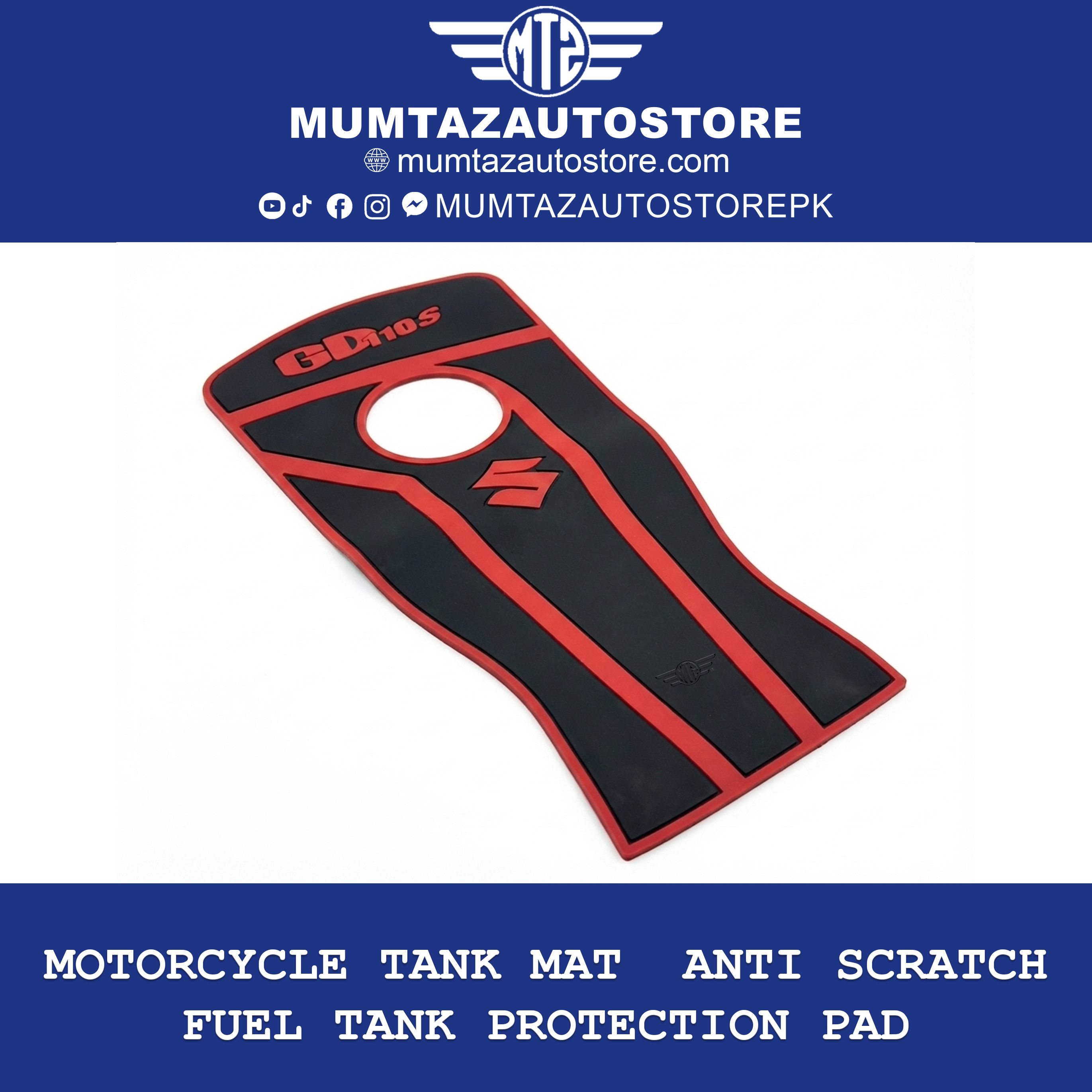 Motorcycle Tank Mat  Anti Scratch Fuel Tank Protection Pad