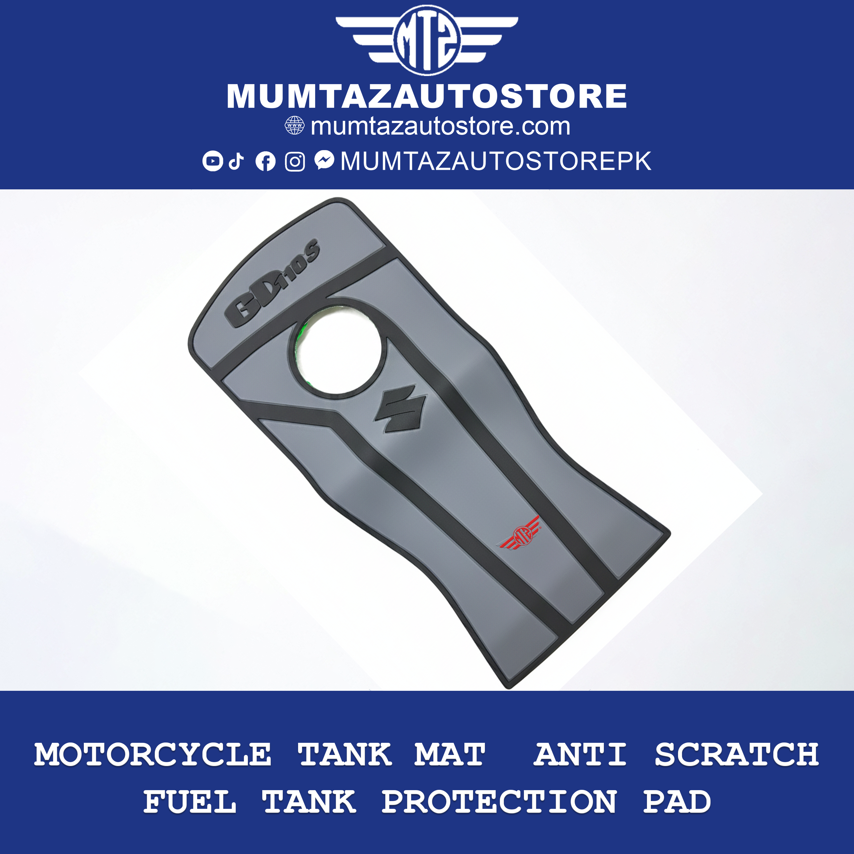 Motorcycle Tank Mat  Anti Scratch Fuel Tank Protection Pad