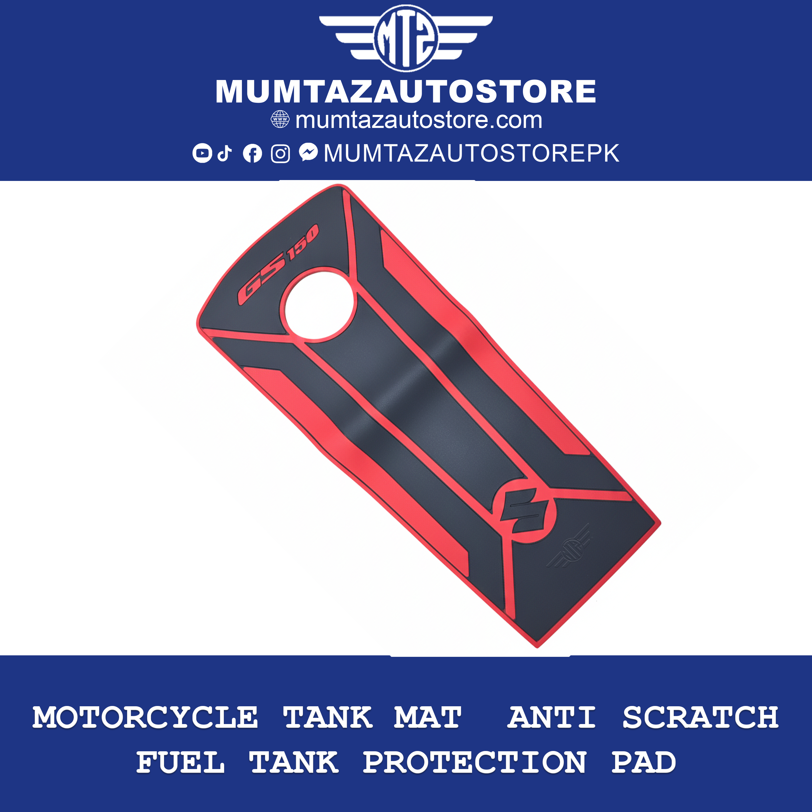 Motorcycle Tank Mat  Anti Scratch Fuel Tank Protection Pad