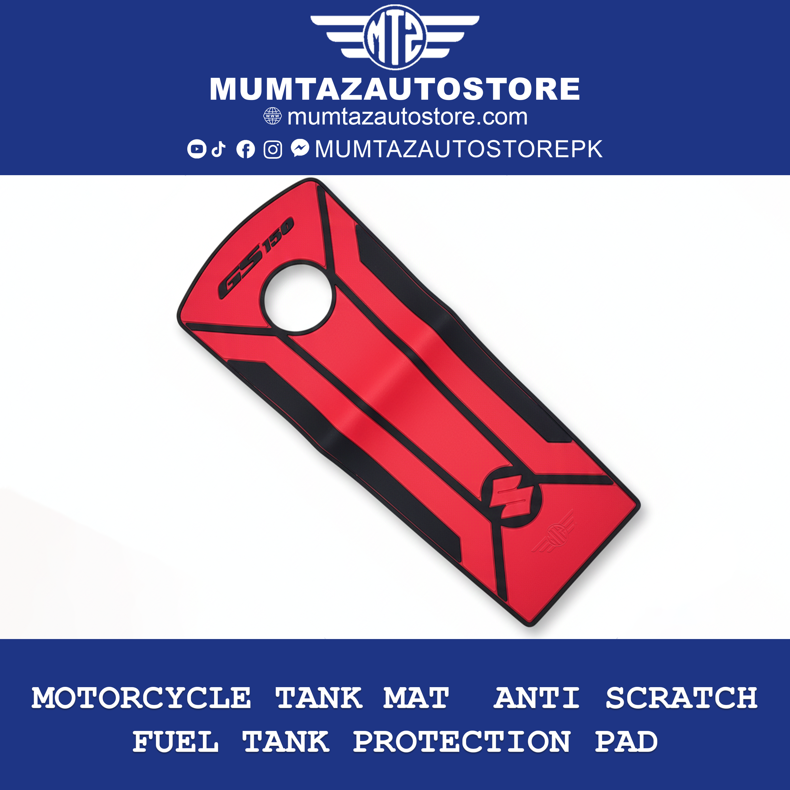 Motorcycle Tank Mat  Anti Scratch Fuel Tank Protection Pad