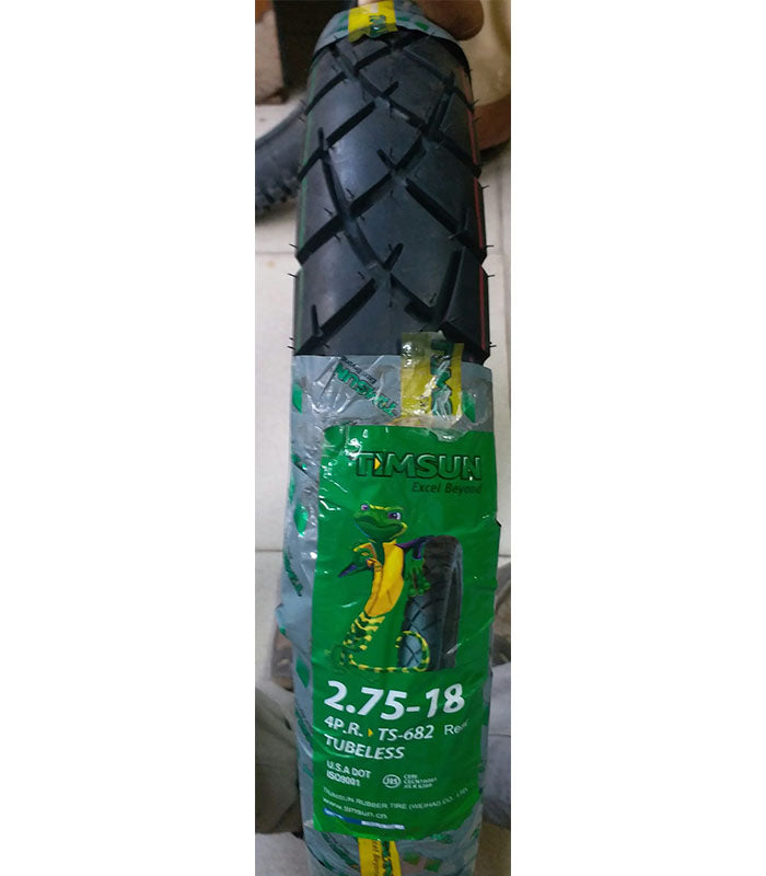 Timsun Tubeless Tyre 2.75-18 TS-682 Rear Tire