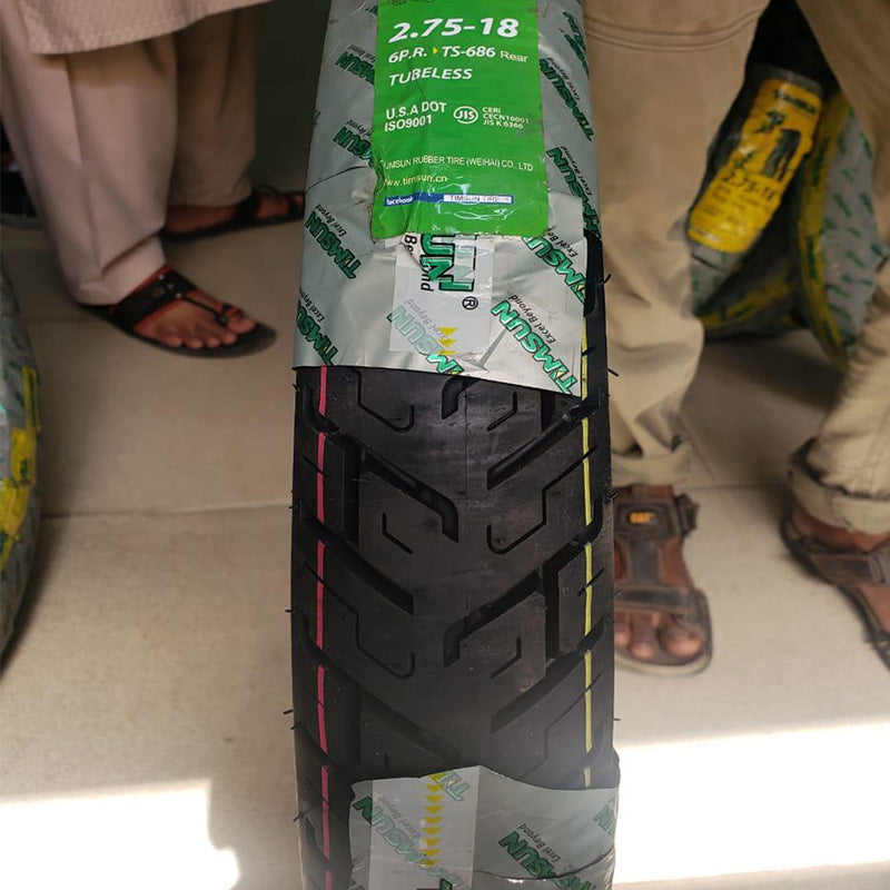 Timsun Tubeless Tyre 2-75-18 TS-686R Rear 6PR Tire