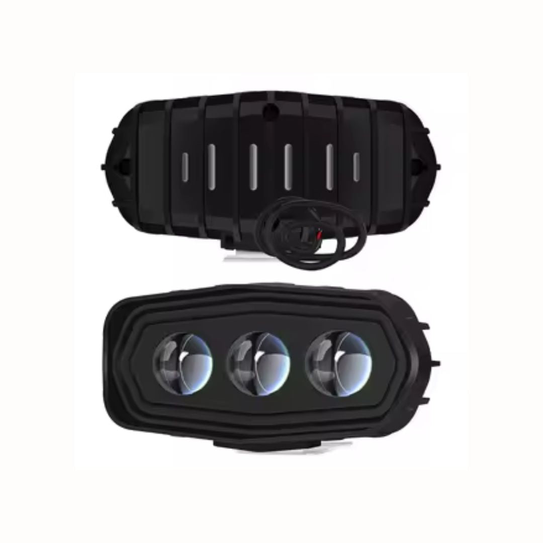 Triple 3 Lens LED Projector Fog & Driving Light – 30W | High/Low Beam (1pc)