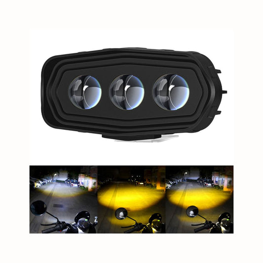 Triple 3 Lens LED Projector Fog & Driving Light – 30W | High/Low Beam (1pc)