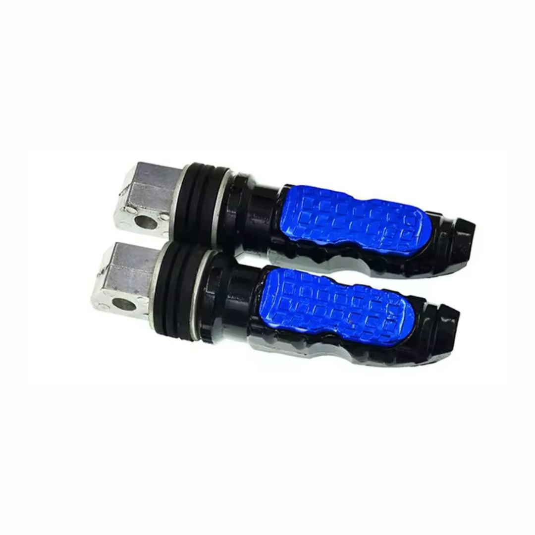 Universal Foldable Rear Footrest Footpegs for Motorcycles – Compatible with Yamaha, Honda, Suzuki, Kawasaki